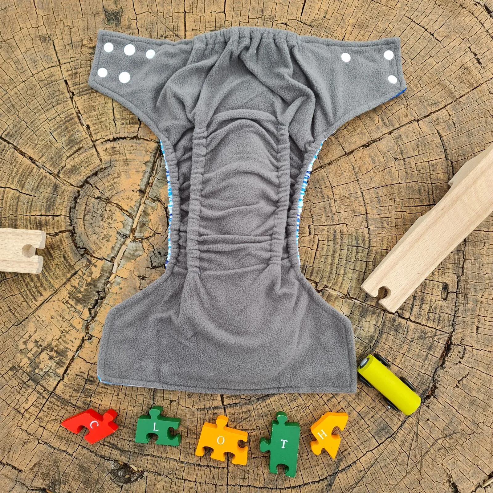 Feather Design Bamboo Charcoal Cloth Nappy - Image 7