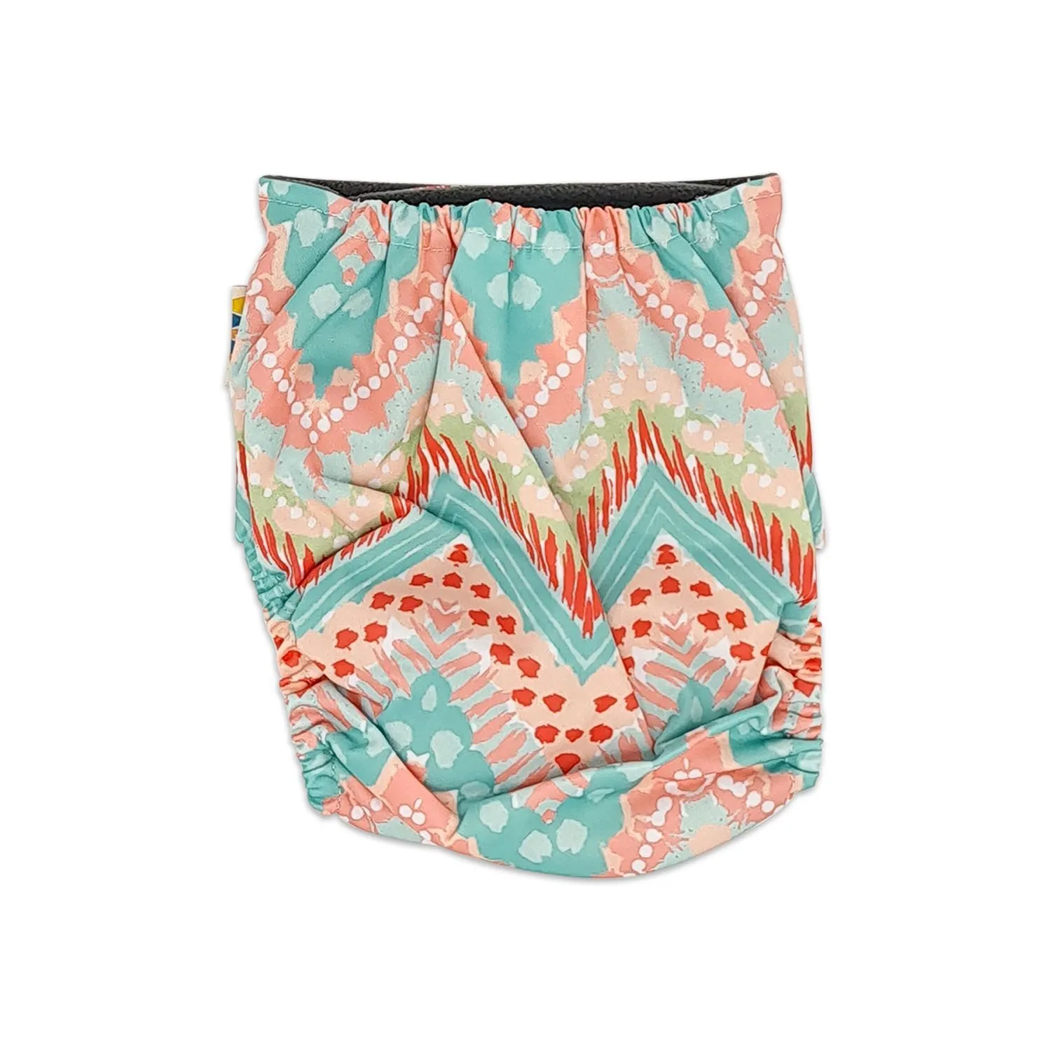 Bohemian Feather Design Bamboo Charcoal Cloth Nappy - Image 2