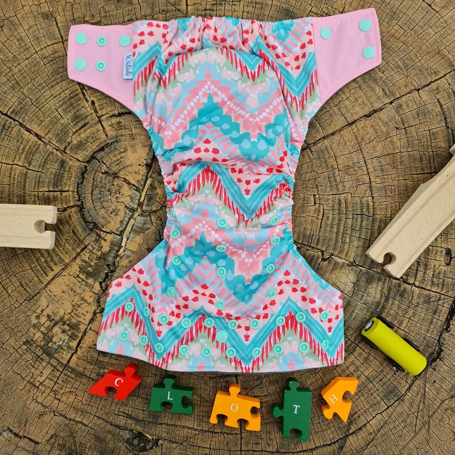 Bohemian Feather Design Bamboo Charcoal Cloth Nappy - Image 11