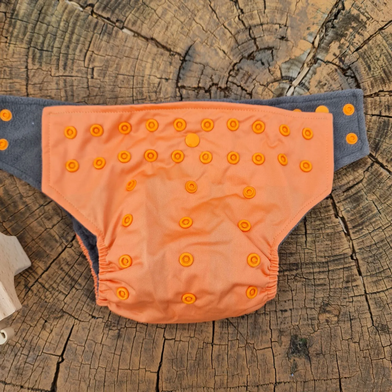 Plain Coral Bamboo Charcoal Cloth Nappy - Image 6