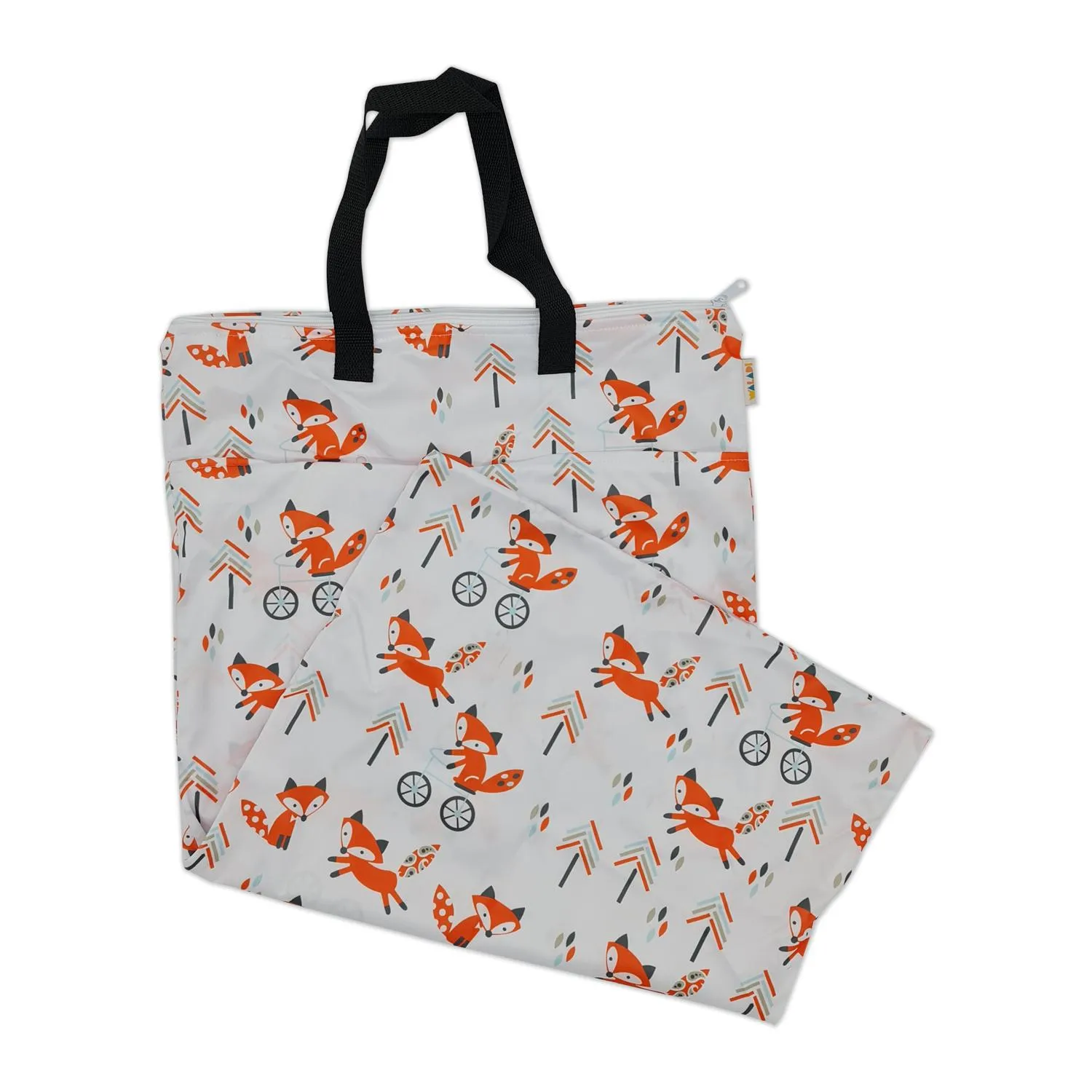 Waterproof Double Zip Large Wet Bag Cycling Fox 40x70cm - Image 2