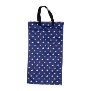 Waterproof Double Zip Large Wet Bag Whales & Boats 40x70cm