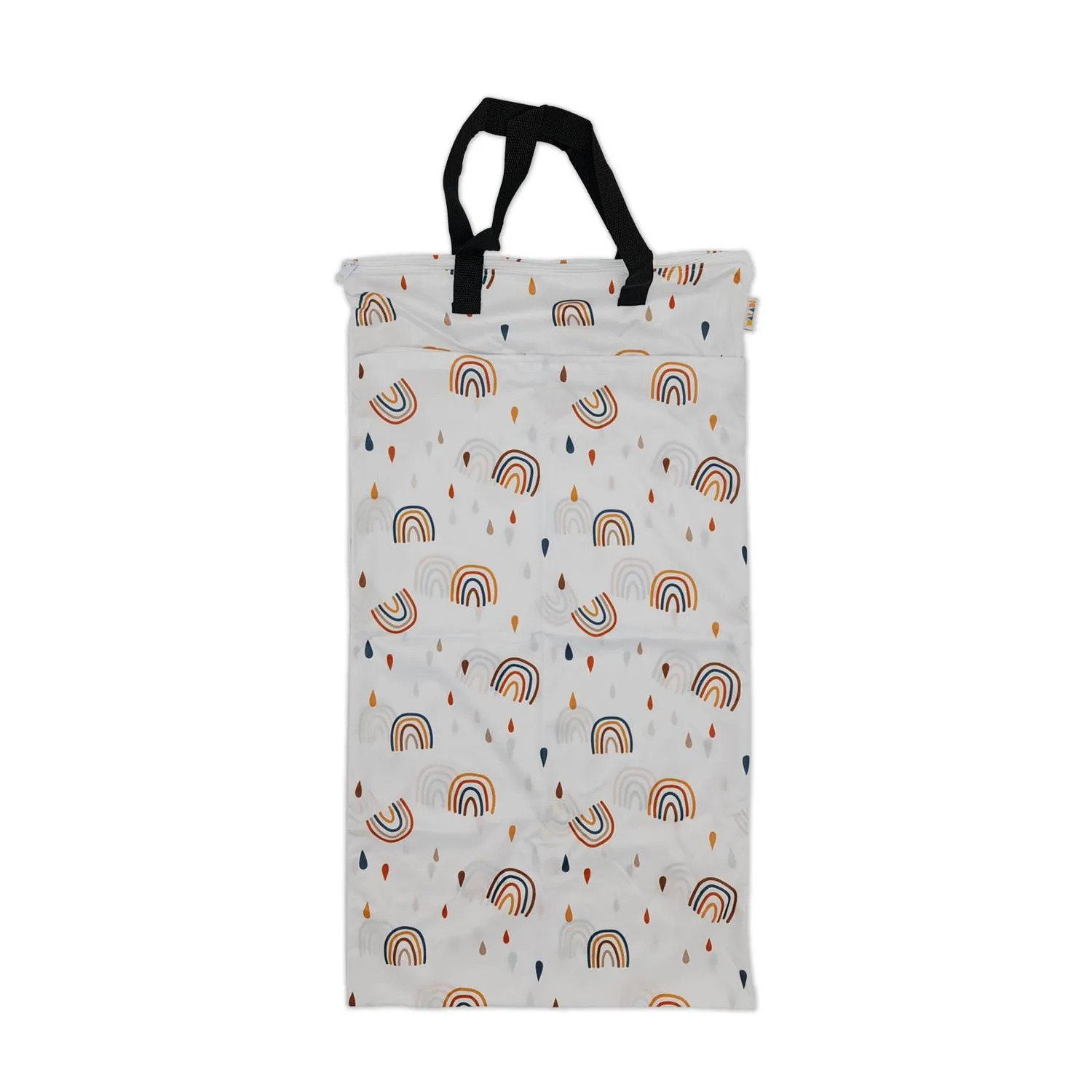 Waterproof Double Zip Large Wet Bag Rainbow and Rain 40x70cm