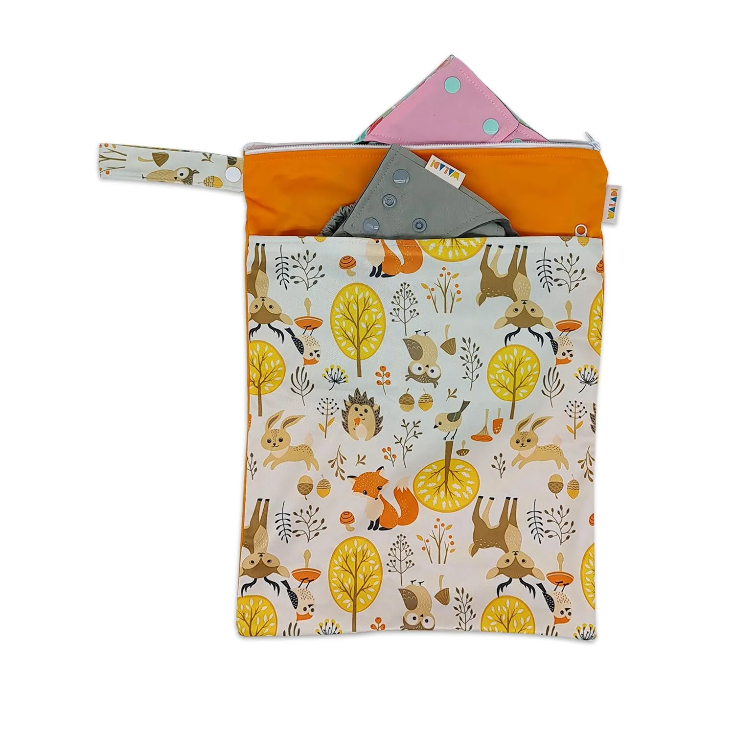 Waterproof Double Zip Wet Bag Forest Design 30x40cm - Image 3