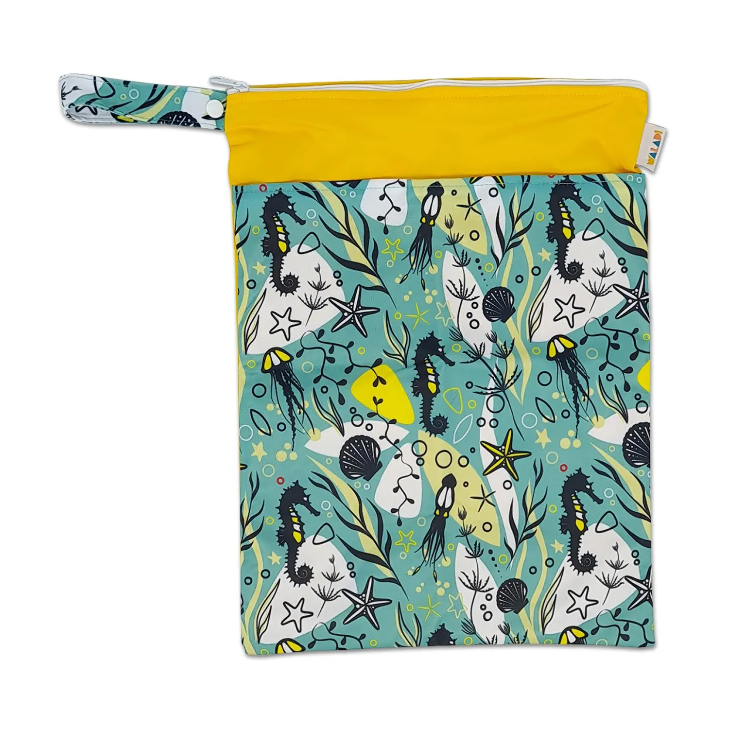 Waterproof Double Zip Wet Bag Sea Horse 30x40cm - Medium