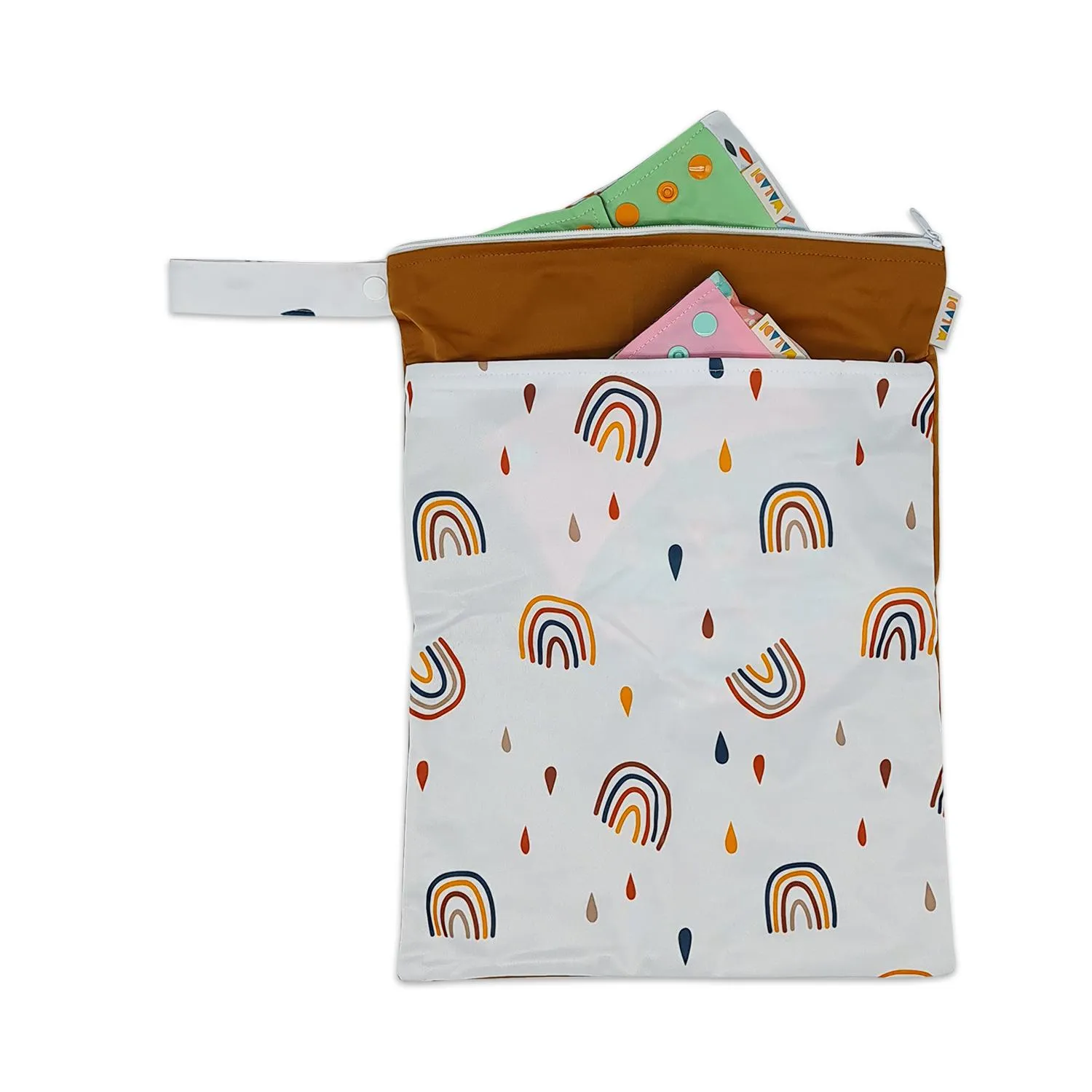 Waterproof Double Zip Wet Bag Rainbow & Rain 30x40cm - Medium - Image 3