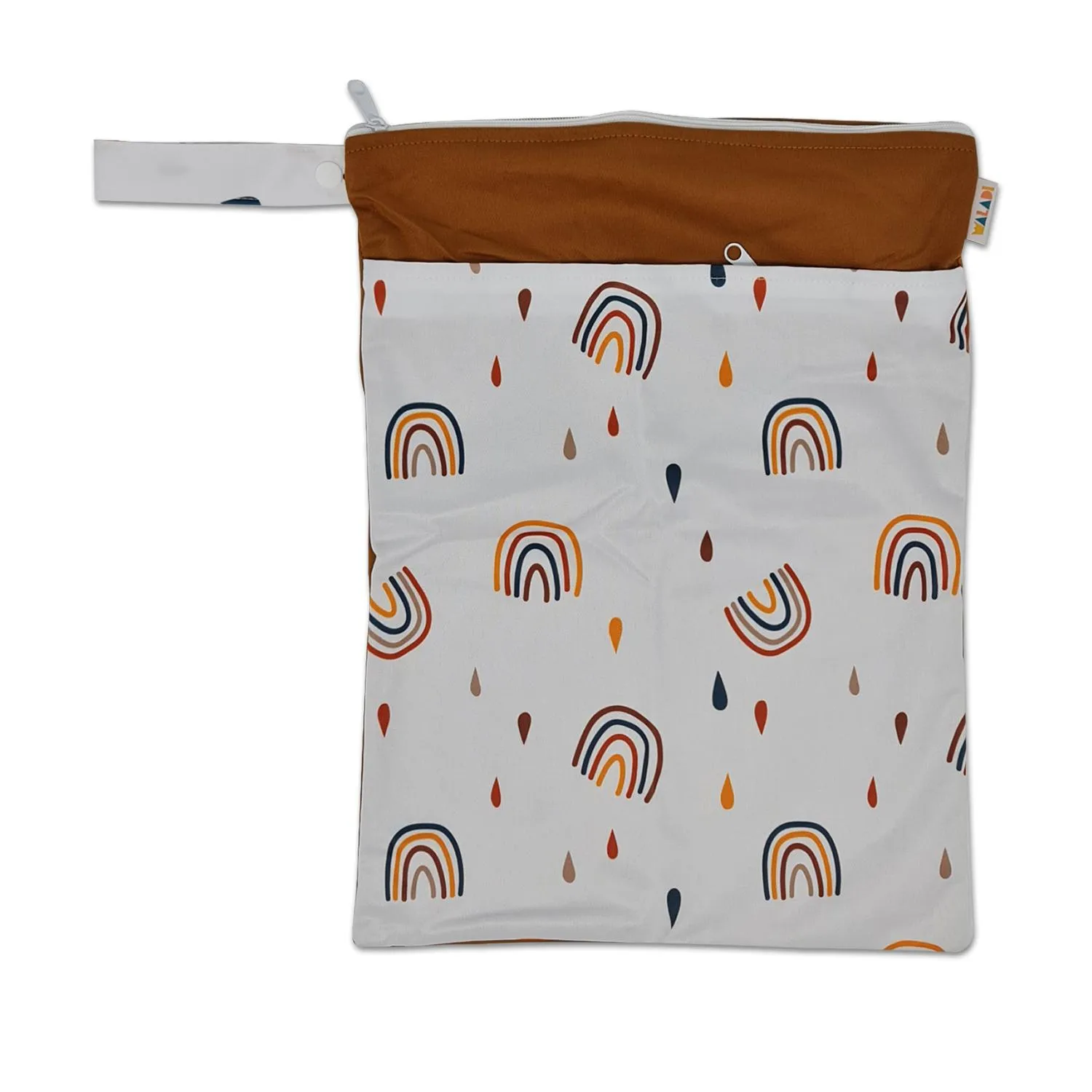 Waterproof Double Zip Wet Bag Rainbow & Rain 30x40cm - Medium